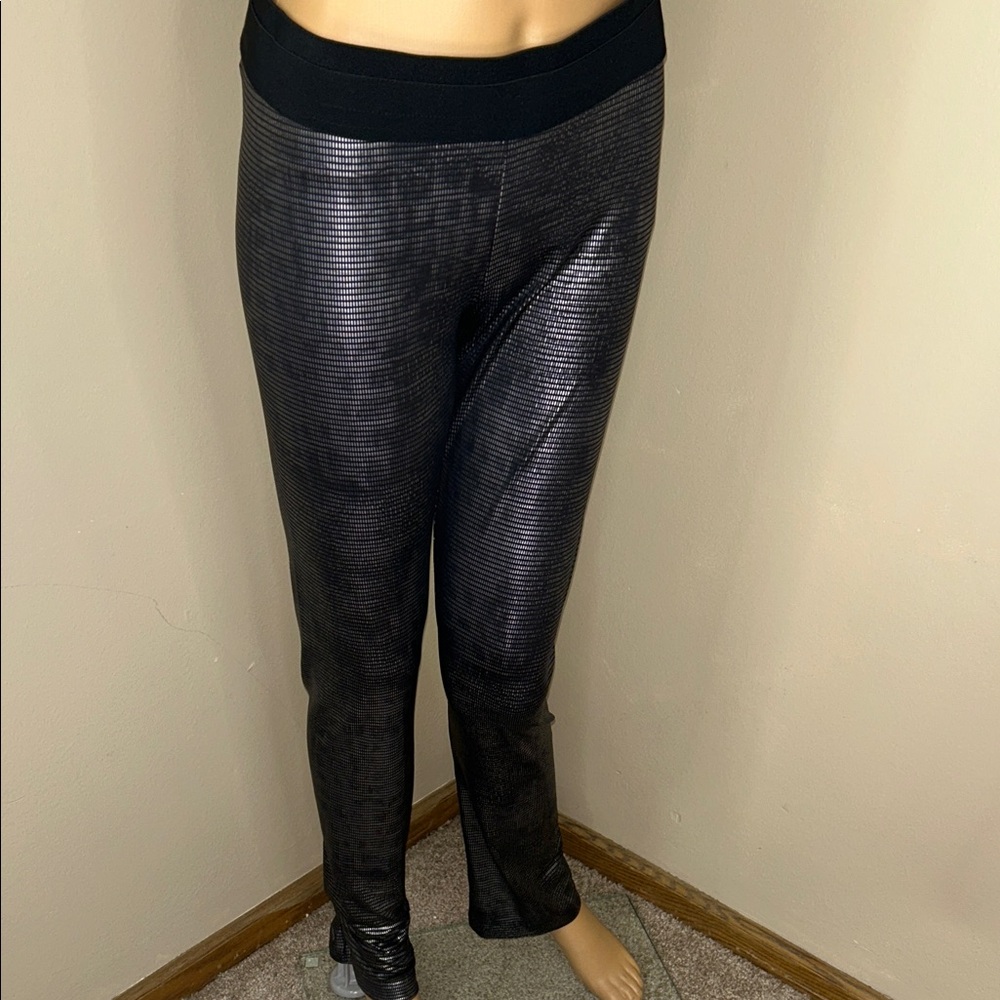 BCBGMaxAzria Shimmering Charcoal Leggings